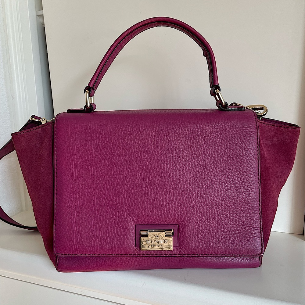 Kate Spade NY Magnolia Park Leather and Suede Handbag